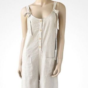 Linen button down jumpsuit